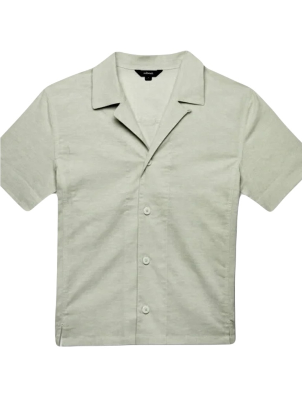 allbirds Hemp TreeBD Camp Button Up Shirt Pastel Mint Green Size XL